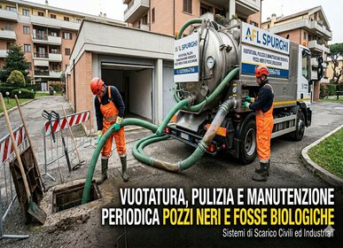 Servizio di svuotamento e pulizia di pozzi neri e fosse biologiche a Brescia.